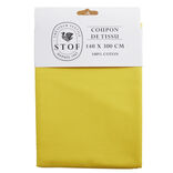 Coupon tissu coton 140x300cm jaune