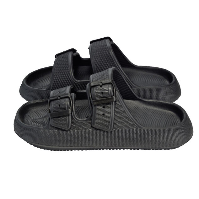 Sandales unisex 2 brides plastique noir 42/43