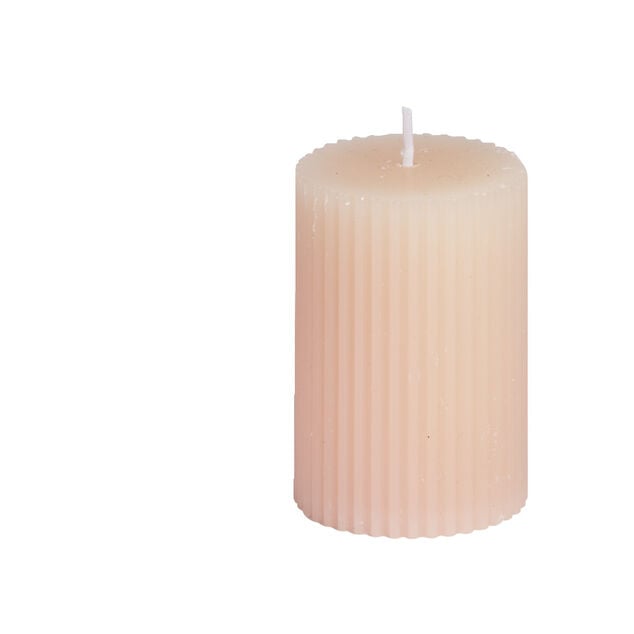 Bougie cylindrique &Oslash;5xH7,5cm - 3 coloris