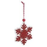 Suspension flocon en bois L14x8cm