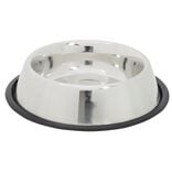 Gamelle ronde inox pour chien avec base antid&eacute;rapante &Oslash;23,3xH3,5cm