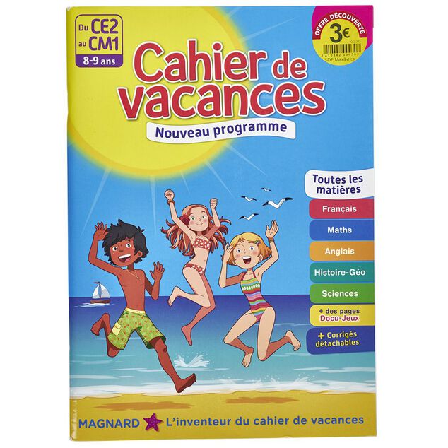 Cahier de vacances enfant