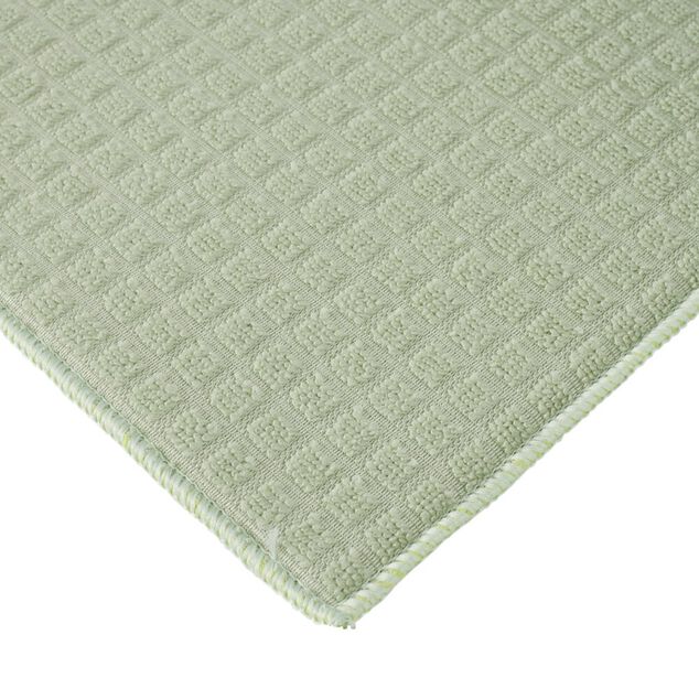 Tapis &eacute;gouttoir tissu absorbant quadrill&eacute; uni 40x50cm (2 mod&egrave;les)