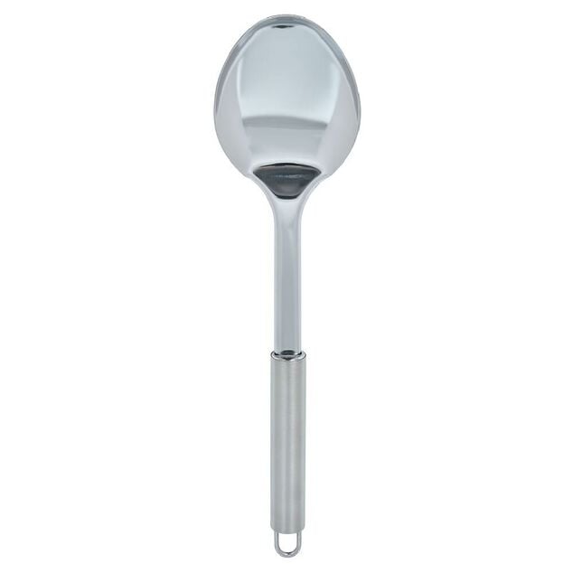 Set de 6 ustensiles de cuisine avec support inox gris &Oslash;16xH40,5cm