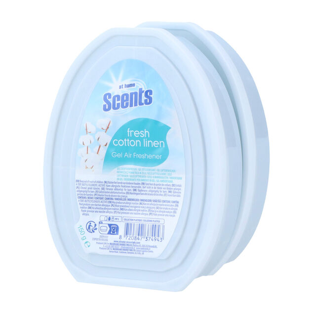 Désodorisant gel senteur coton frais lin 150g x2