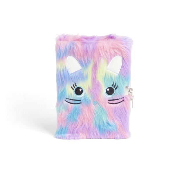 Carnet de note avec couverture en peluche 24x17cm - 5 mod&egrave;les