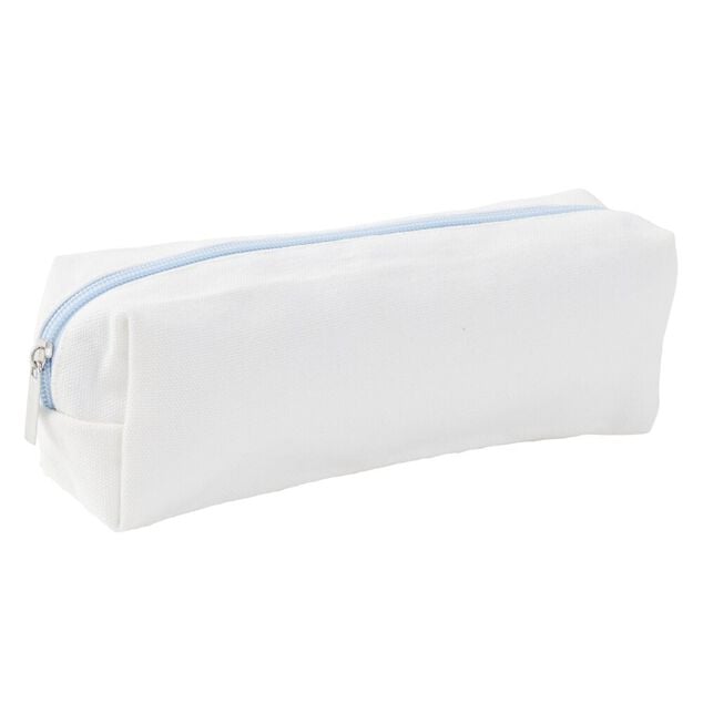 Trousse &agrave; cosm&eacute;tique en plastique unie blanc 22x7xH7cm