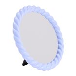 Miroir contour torsad&eacute; pastel &Oslash;19cm (2 mod&egrave;les)