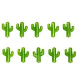 Lot de 10 glaçons réutilisables en forme de cactus 5x3,5cm