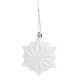 Flocon blanc à suspendre 8,5x2,5xH10,5cm