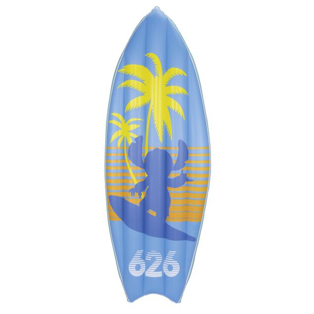 Matelas gonflable Disney Stitch bleu jaune orange 61x190cm
