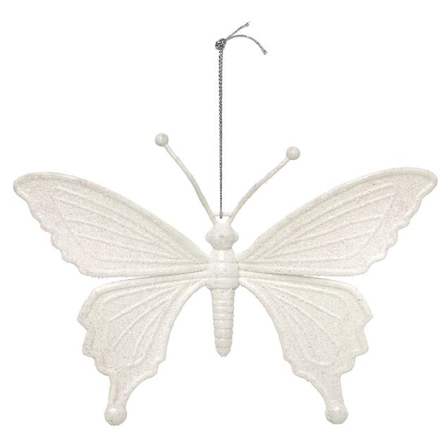 Suspension de No&euml;l forme Papillon paillett&eacute;