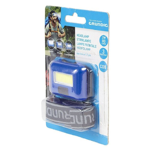 Lampe frontale &agrave; led COB Grundig