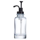 Distributeur de savon en verre transparent bleu &Oslash;7xH21cm