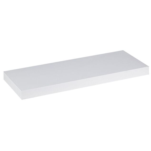 &Eacute;tag&egrave;re murale rectangulaire bois blanc