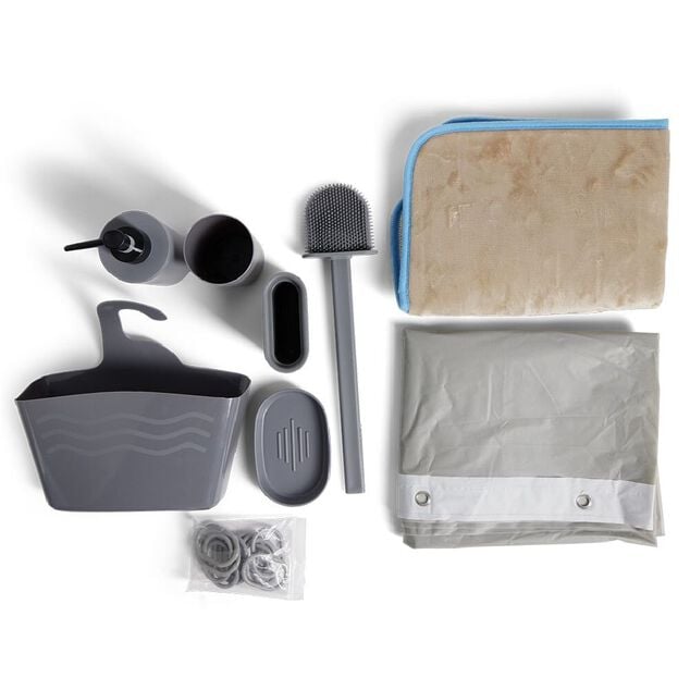 Set am&eacute;nagement salle de bain 8 pi&egrave;ces