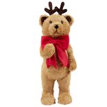 Ourson de Noël à poser 19,5x14xH48cm (2 modèles)