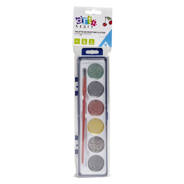 Palette peinture paillet&eacute;e