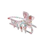 Pince papillon fleur résine multicolore