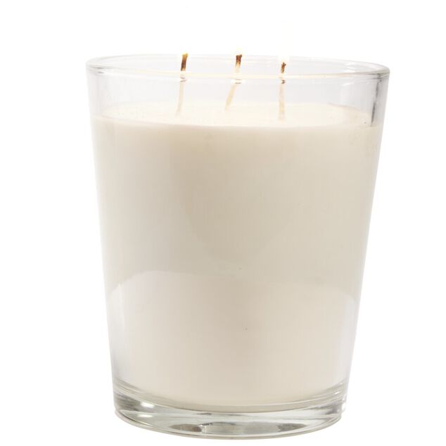 Bougie citronnelle 3 m&egrave;ches &Oslash;13,5xH18cm