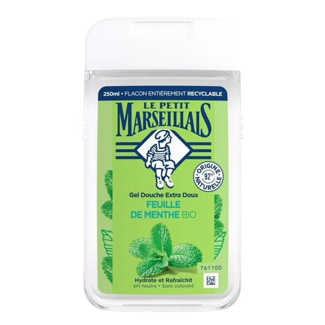 Gel douche Le Petit Marseillais feuille de menthe bio 250ml