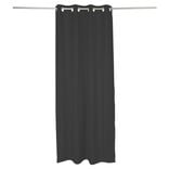 Rideau occultant effet tram&eacute; noir 140x240cm