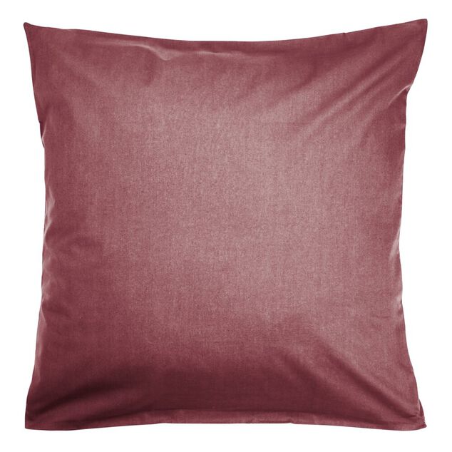 Taies d'oreiller carr&eacute;e x2 microfibre uni 63x63cm (4 mod&egrave;les)