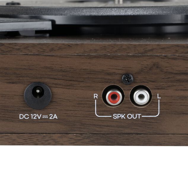 Platine vinyle avec 2 enceintes bluetooth 10W L35X30X11 cm