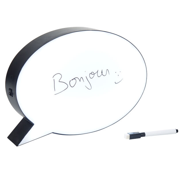 Bo&icirc;te &agrave; message lumineuse en forme de bulle