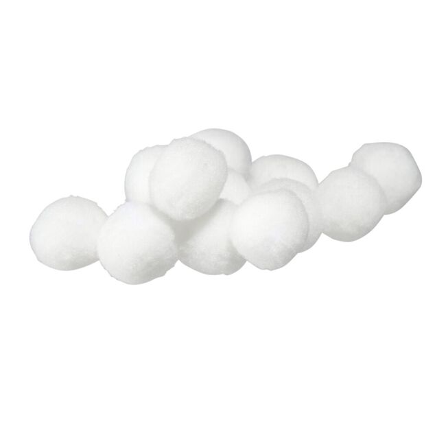 Mini boules de neige blanches Ø8cm 36 pièces