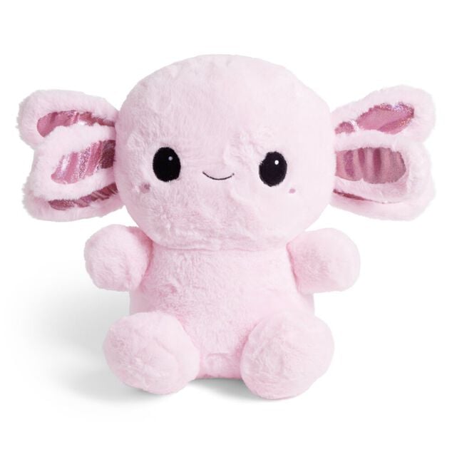 Peluche salamandre L35cm polyester rose