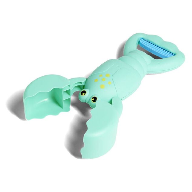 Pelle de plage forme homard bleu