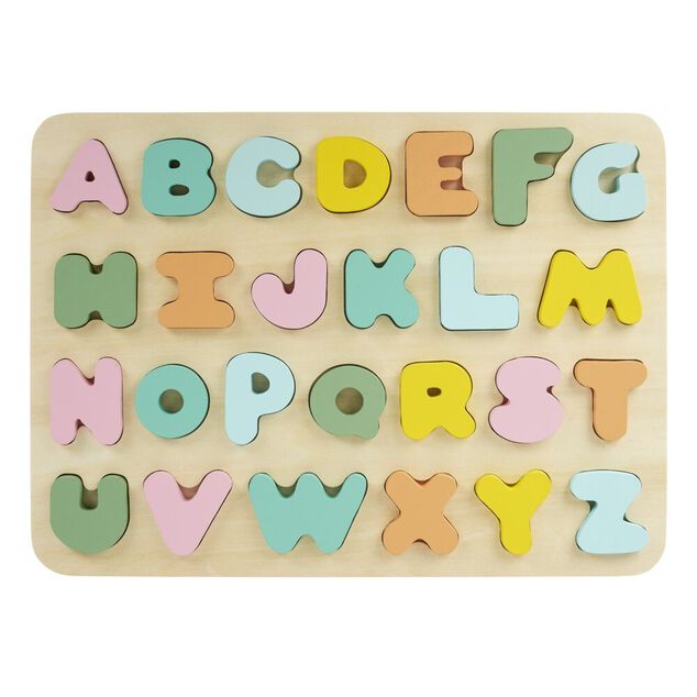 Puzzle alphabet en bois 26 pièces
