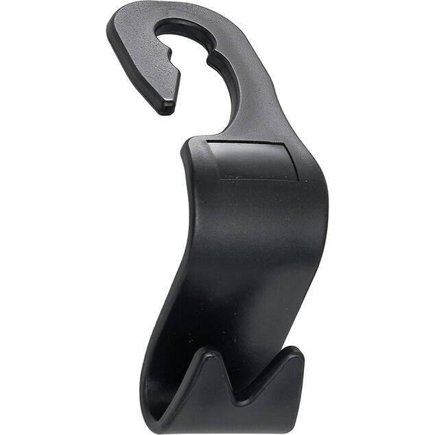 Crochet rangement appuie-tête noir double (4 pièces)