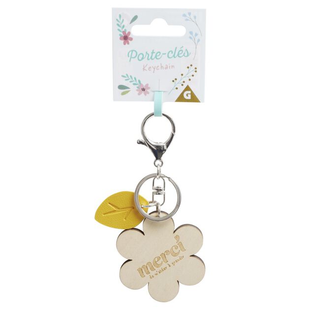 Cadeau merci pour cette année porte-clé avec message 5x11cm (3 modèles)