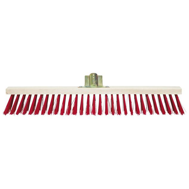 Tête de balai en bois poils rigides pour extérieur 60cm