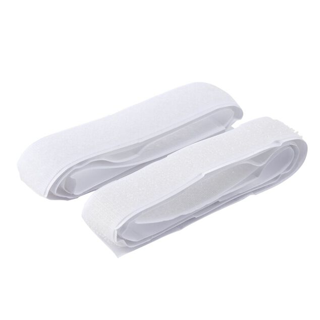Ruban auto agrippant adh&eacute;sif blanc 20mm L60cm