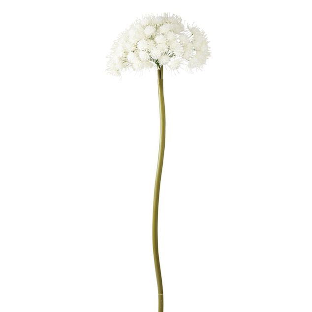 Fleur artificielle XL blanche fa&ccedil;on allium &Oslash;45xH178cm