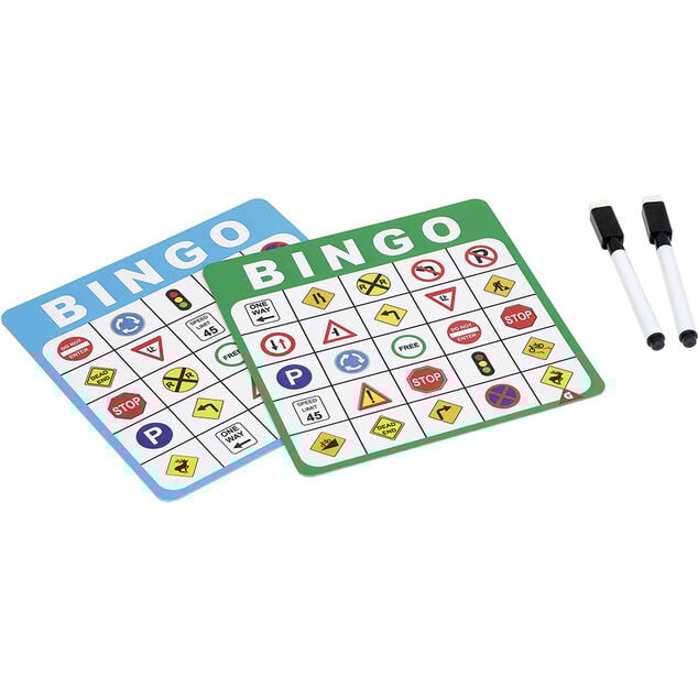 Jeu bingo 2 personnes thème panneau de signalisation