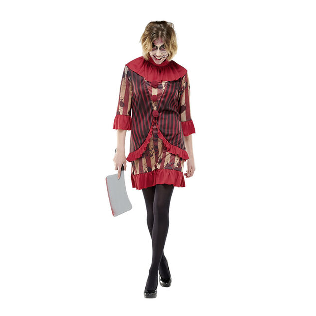 D&eacute;guisement adulte clown ensanglant&eacute; robe Halloween taille L