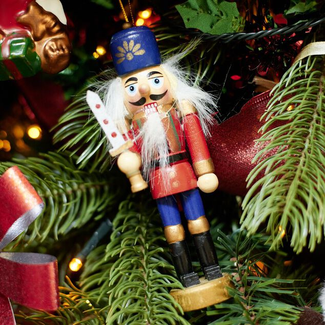 Figurine Casse-Noisette No&euml;l en bois &agrave; poser 6x5xH18cm (3 mod&egrave;les)