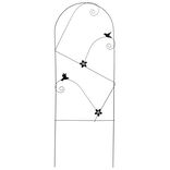 Treillis d&eacute;coratif droit m&eacute;tal noir L45xH120cm