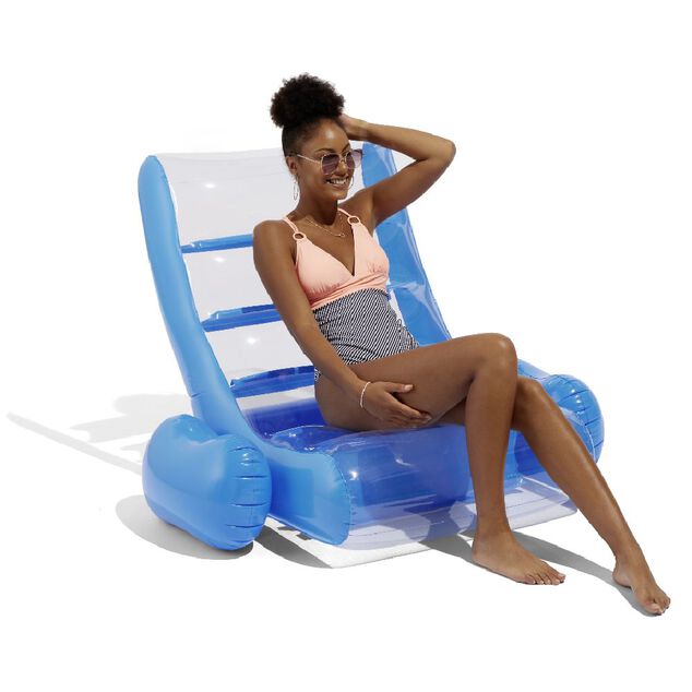 Chaise gonflable piscine transparente