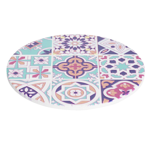 Dessous de plat rond &Oslash;19,5cm c&eacute;ramique