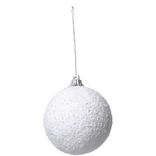 Boule de Noël imitation neige Ø6cm x24