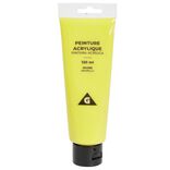 Tube peinture acrylique 120ml jaune