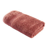 Serviette de toilette 50x90cm coton orange terracotta