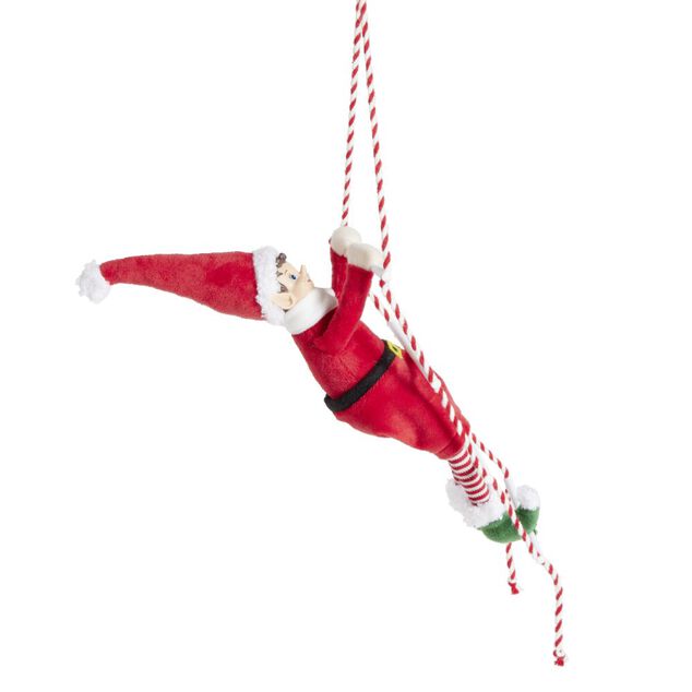 Lutin farceur grimpeur échelle H40cm