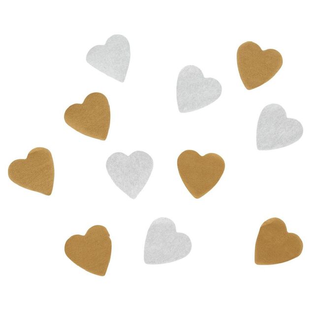 Canon à main x3 avec confettis coeurs papier de soie