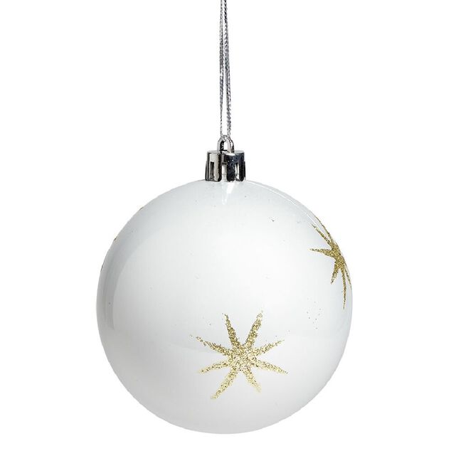 Boule de No&euml;l motif &eacute;tincelle &Oslash;8cm (3 mod&egrave;les)